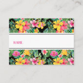 Tropical Luau Diaper Raffle Ticket, BOHO Begleitkarte (Rückseite)