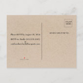 Tropical Luau Engagement Party Einladungspostkarte (Rückseite)