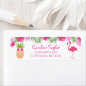 Tropical Luau Floral PInapel Flamingo Geburtstag (Insitu)