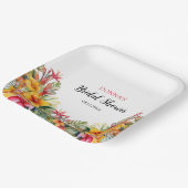 Tropical Luau Hawaiian Brautparty Pappteller (Gewinkelt)