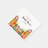 Tropical Luau Hawaiian Brautparty Serviette (Ecke)