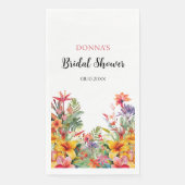 Tropical Luau Hawaiian Brautparty Serviette (Vorderseite)