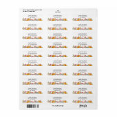 Tropical Luau Hawaiian Rücksendeadresse (Vorne)