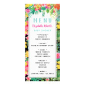 Tropical Luau Menu Card, BOHO Werbekarte (Vorne)