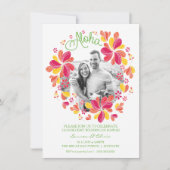 Tropical Luau Party Einladung mit Foto - Hawaiisch (Vorderseite)