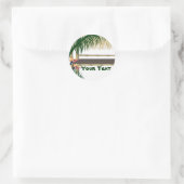 Tropical Luau Party Tiki Hut Sticker 2 (Tasche)