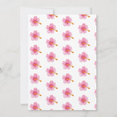 Tropical Luau Pineapa Erste Geburtstagsparty Einladung (Rückseite)