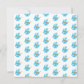 Tropical Luau Pineapa Erste Geburtstagsparty Einladung (Rückseite)