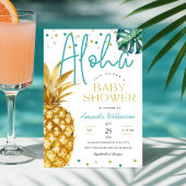 Tropical Luau Pineaple Beach Aloha Babydusche Einladung