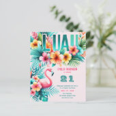 Tropical Luau Pool Party Girl's JEDER Geburtstag (Stehend Vorderseite)