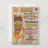 Tropical Luau Tiki Party Einladungen (Vorderseite)