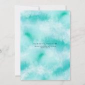 Tropical Luau Virtual Baby Dusche Seepferde Einladung (Rückseite)