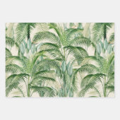 Tropical Lush Foliage Palm Blätter Muster (Vorderseite 3)