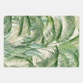 Tropical Lush Foliage Palm Blätter Muster (Vorderseite 2)