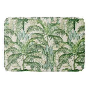 Tropical Lush Foliage Palm Blätter Muster Badematte