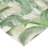 Tropical Lush Foliage Palm Blätter Muster Kurzer Tischläufer (Ecke)