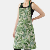 Tropical Lush Foliage Palm Blätter Muster Schürze (InSitu)