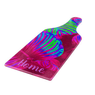 Tropical Lush Magenta Blätter Custom Cutting Board Schneidebrett