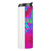 Tropical Lush Magenta Blätter Thermosbecher (Nach links gedreht)