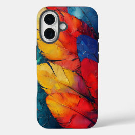Tropical Macaw Feather Phone Case