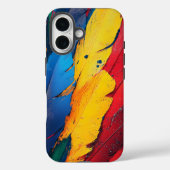 Tropical Macaw Feather Phone Case (Rückseite)