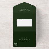 Tropical Magnolia Weiß Grün alle in einem Inviv All In One Einladung (Außenbereich)