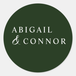 Tropical Magnolia White Green Destination Runder Aufkleber