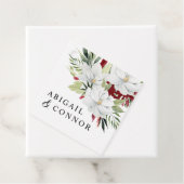 Tropical Magnolia White Green Red Geschenkanhänger (Beispiel)