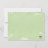 Tropical Mahalo Nui Loa Card (Papierschnitt-Effekt Mitteilungskarte (Rückseite)