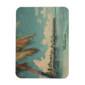 Tropical Maldives Paradise – Luxury Island Escape Magnet (Vertikal)
