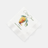 Tropical Mango | Babydusche Serviette (Ecke)