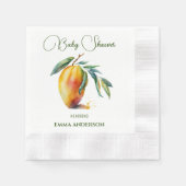 Tropical Mango | Babydusche Serviette (Vorderseite)