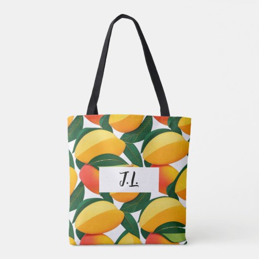 Tropical Mango Tango Personalisiert Tasche (Rückseite)