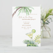 Tropical Margarita Ride oder Die Junggeselinnen-Ab Einladung (Stehend Vorderseite)