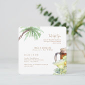 Tropical Margaritas Beer & GRILLEN Einladung (Stehend Vorderseite)