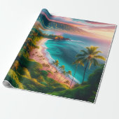 Tropical Maui Island Paradise Geschenkpapier (Ungerollt)