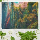 Tropical Maui Island Paradise Geschirrtuch (Gefaltet)