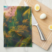 Tropical Maui Island Paradise Geschirrtuch (Viertel Falte)