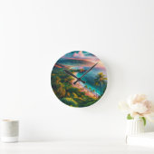 Tropical Maui Island Paradise Runde Wanduhr (Zuhause)