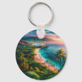 Tropical Maui Island Paradise Schlüsselanhänger (Vorderseite)