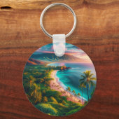Tropical Maui Island Paradise Schlüsselanhänger (Vorderseite)