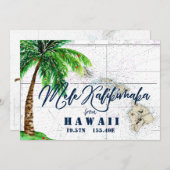 Tropical Mele Kalikimaka Nautical Christmas Feiertagskarte (Vorne/Hinten)