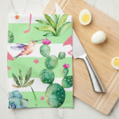 Tropical Melody Pattern Geschirrtuch (Viertel Falte)