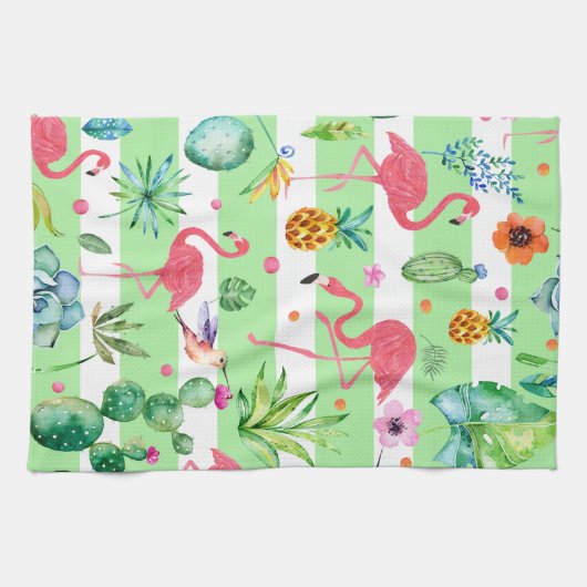 Tropical Melody Pattern Geschirrtuch (Horizontal)