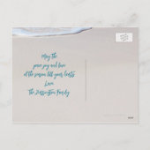 Tropical Mercury Ocean Beach Postcard Feiertagspostkarte (Rückseite)