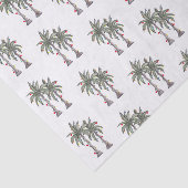 Tropical Mercury Palm Trees Muster Seidenpapier (Ausschnitt)