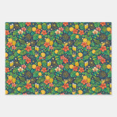 Tropical Midnight Toast Celebration Pattern Geschenkpapier Set (Vorderseite 3)