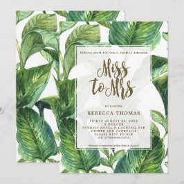 Tropical Miss zu Frau Braudal Dusche Einladung