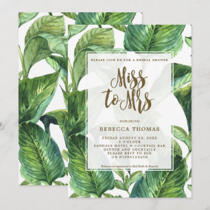 Tropical Miss zu Frau Braudal Dusche Einladung