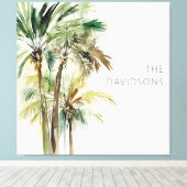 Tropical Modern Palm Trees Leinwanddruck (Insitu (Holzboden))